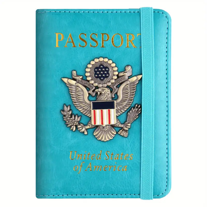 Creative Passport Holder Cover With 3D Metal Badge Discount Footaction