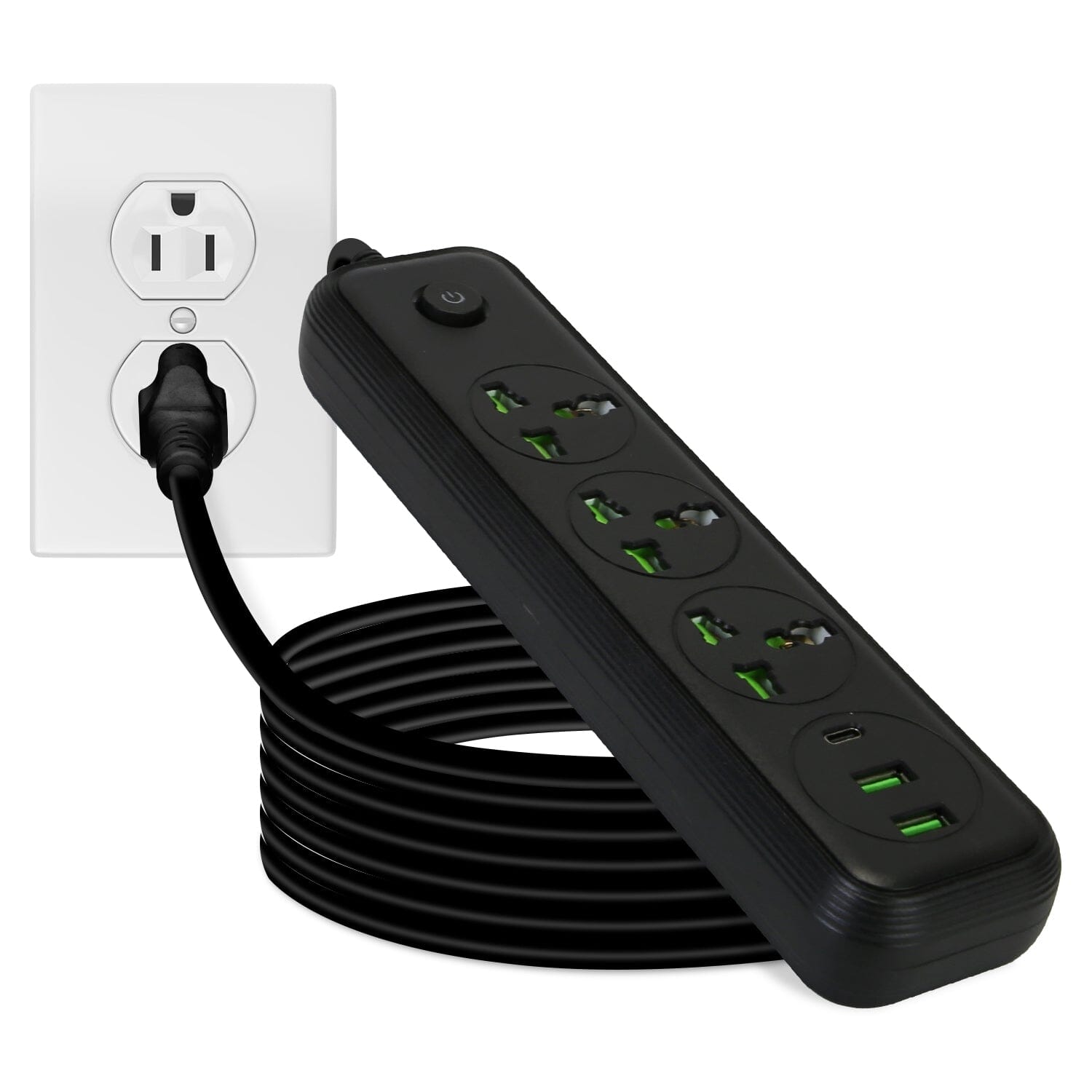 Power Strip with 5.9ft Extension Buy Cheap Clearance Store