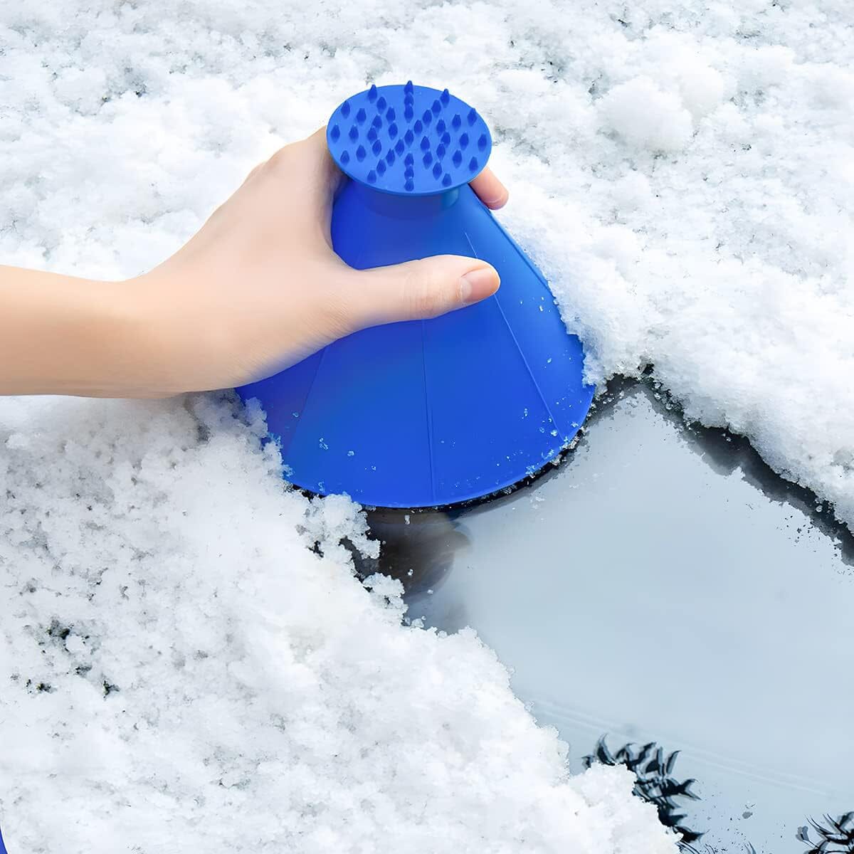 2-Pack: Magical Ice Scrapers, Funnel Snow Scrape for Car Windshield, Round Frost Removal Cleaning Tool, Winter Automotive Exterior Accessories Low Pice Sale Online