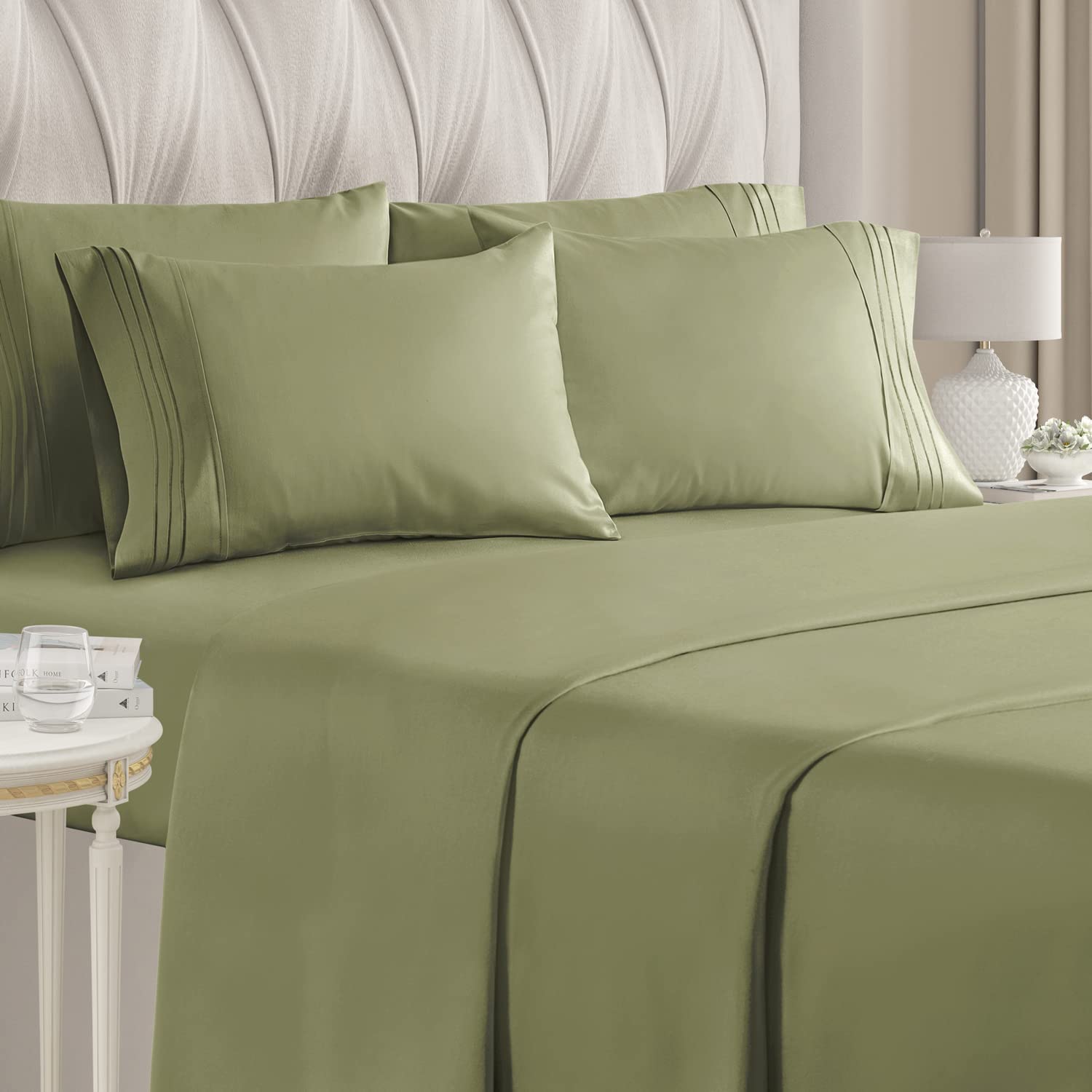 6-Piece Set: Hotel Luxury Bed Sheets Cheap Geniue Stockist