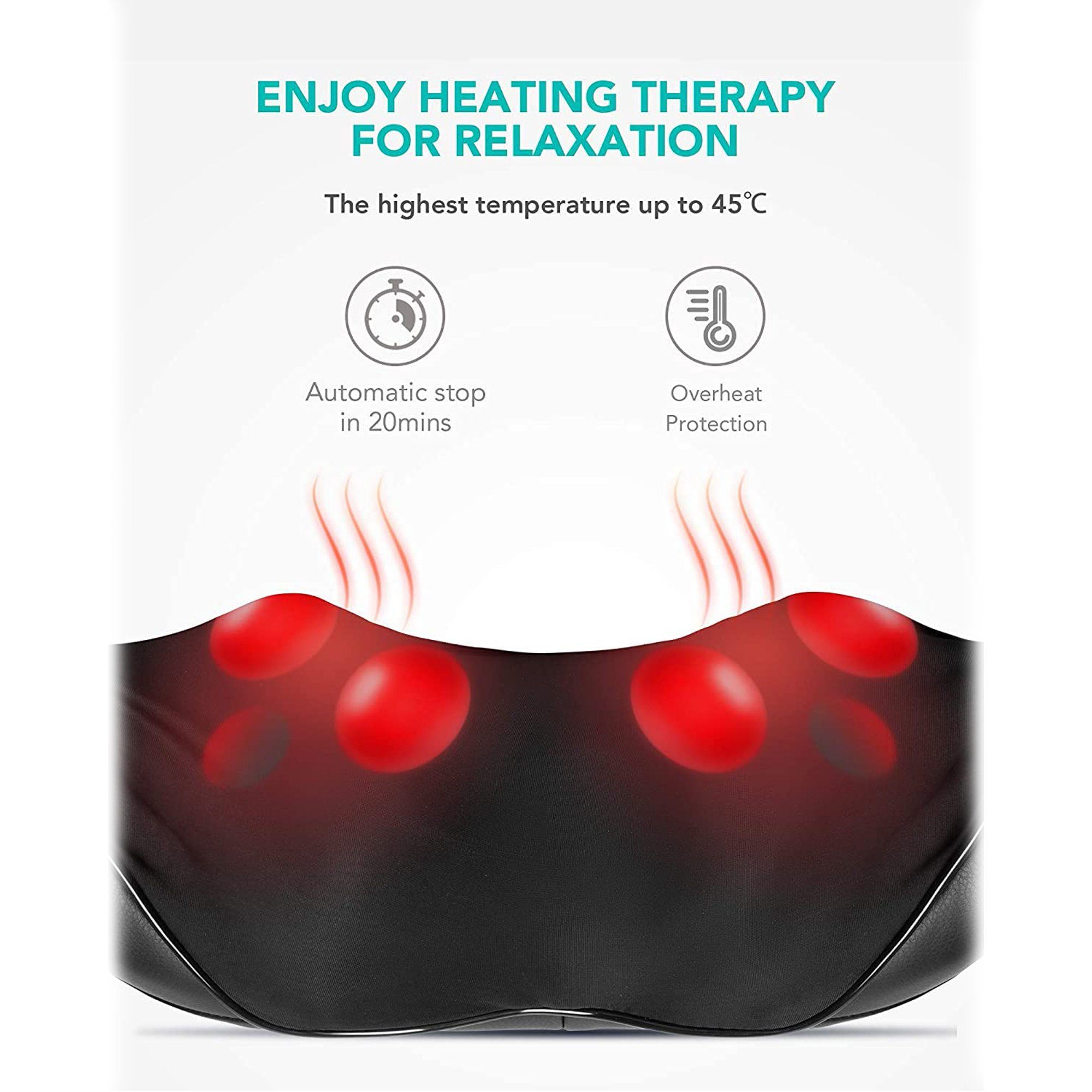 Naipo Shiatsu Back and Neck Massager with 3 Levels Adjustable Heating Discount 2025 Newest