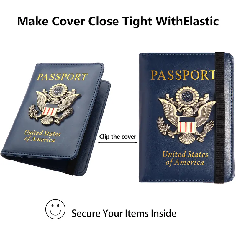 Creative Passport Holder Cover With 3D Metal Badge Discount Footaction