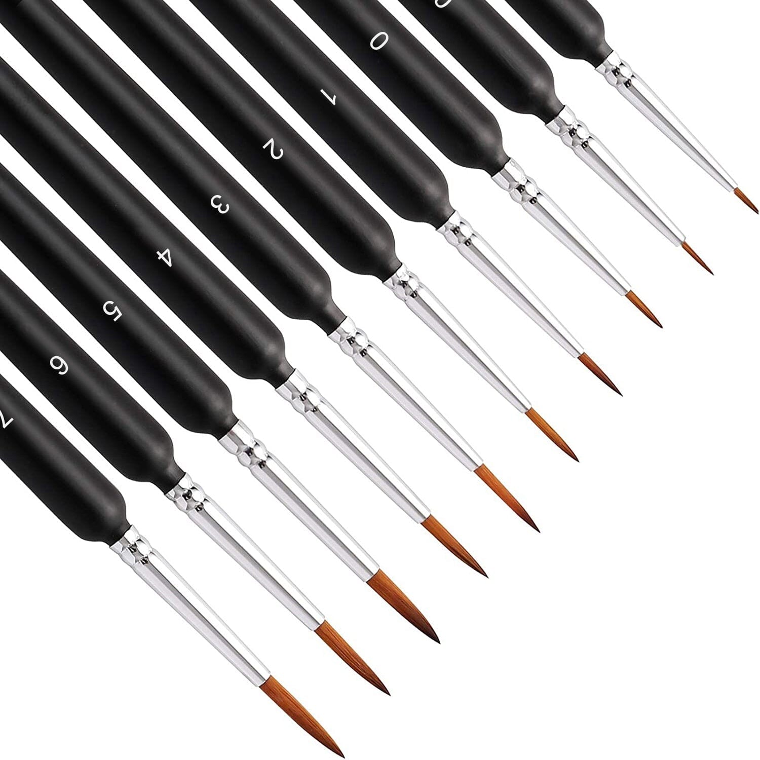 10-Piece: Miniature Detail Paint Brush Set Cheap Low Shipping