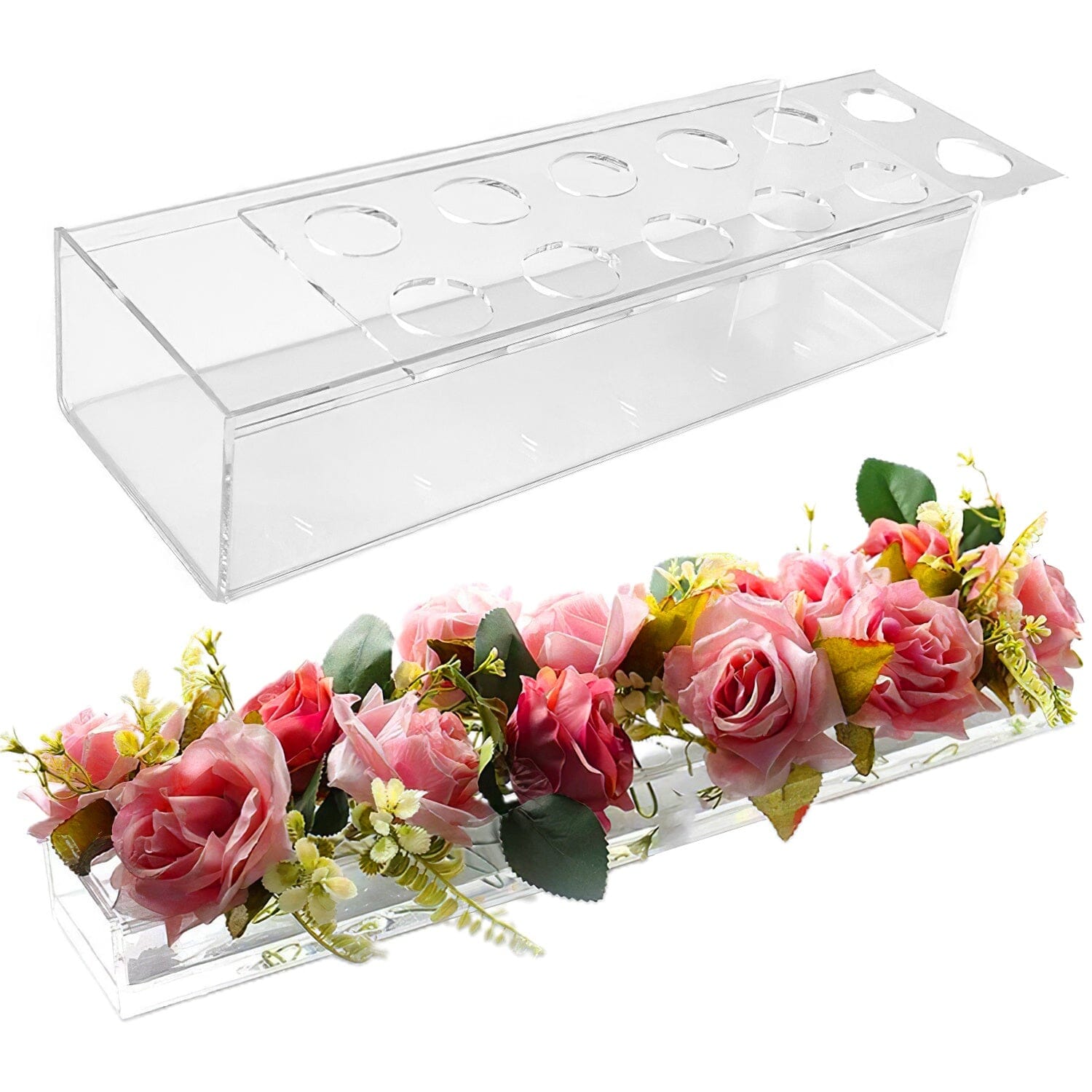 Clear Acrylic Flower Vase for Table Decoration Modern Flower Holder Clearance Amazon