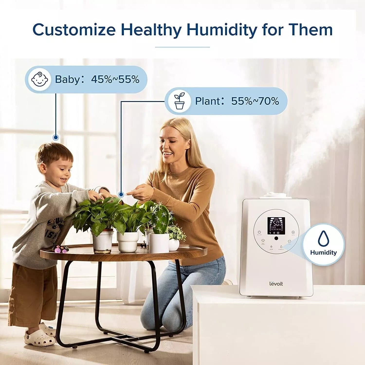 LEVOIT LV600HH Humidifiers for Bedroom Large Room Home 6L (White) Cheap Sale Lowest Pice