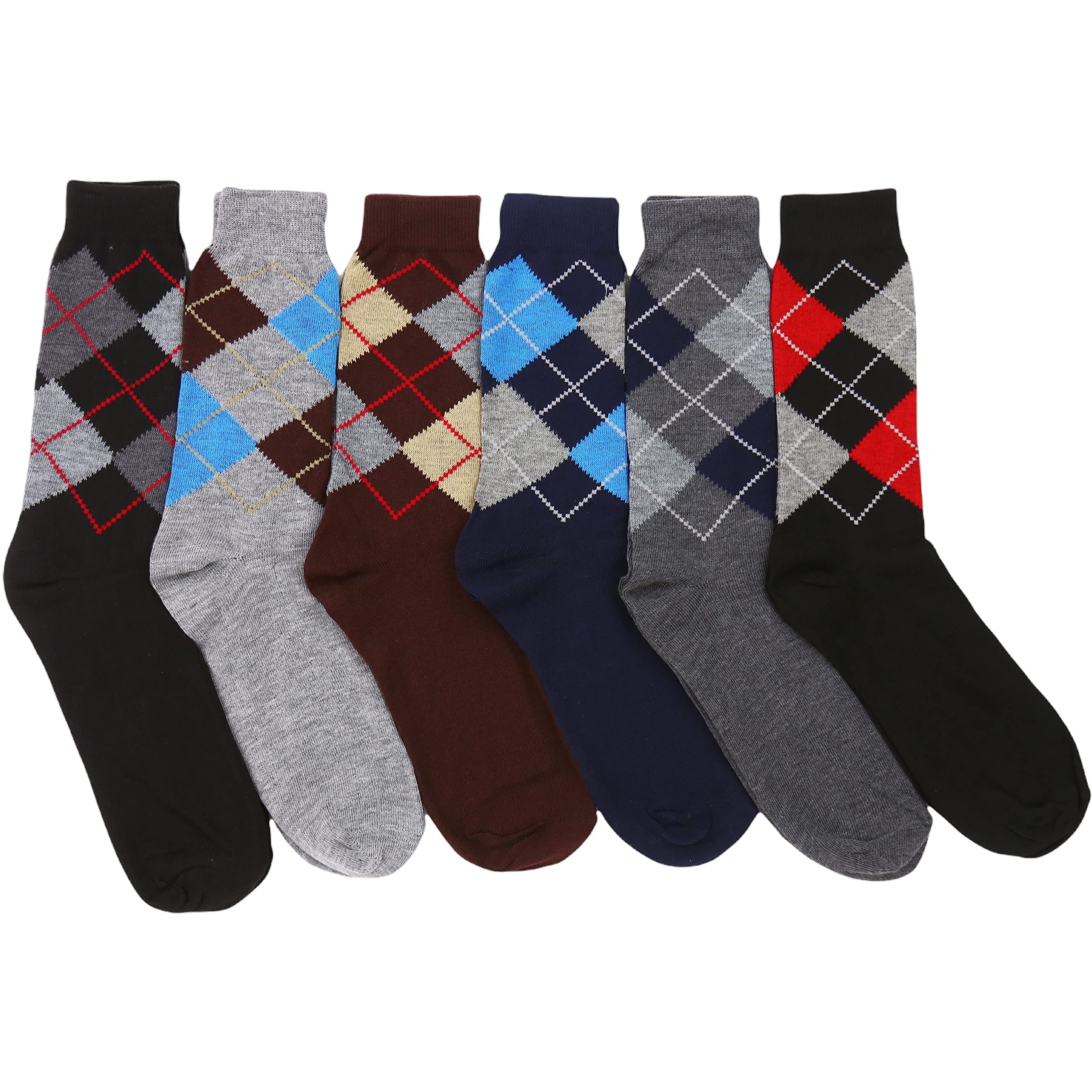 6-Pack: ToBeInStyle Men's Patterned Dress Socks Cheap Sale Brand New Unisex