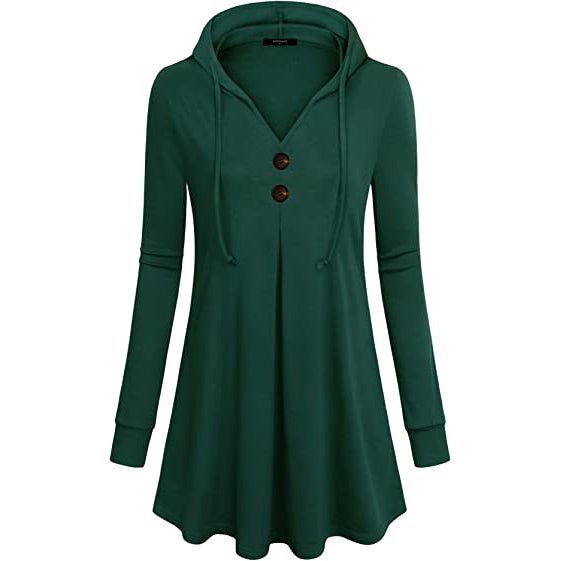 Women's Long Sleeve Hooded Tunic Tops Free Shipping Pick A Best