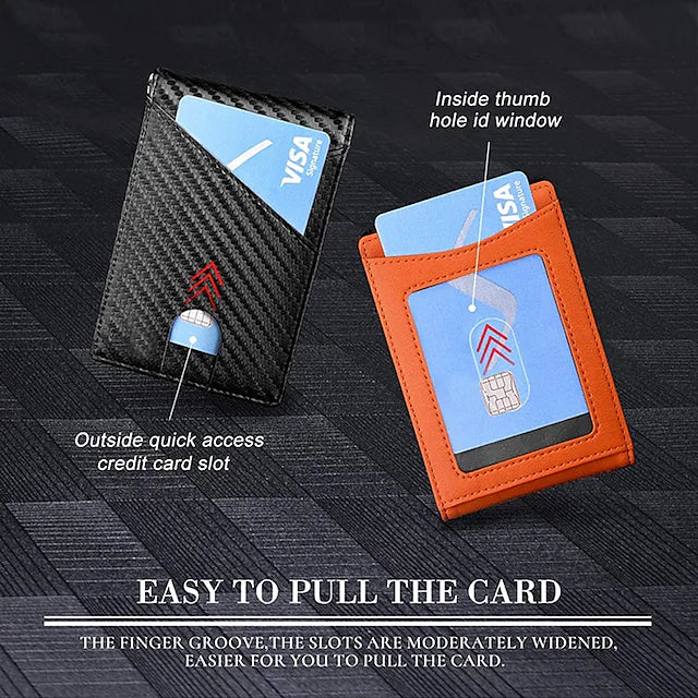 Carbon Fiber Rfid Men Wallets Bi-fold Vallet Billfold Footlocker Finishline Sale Online