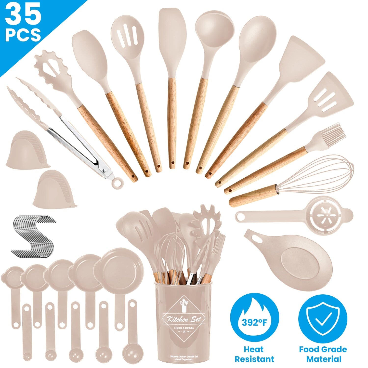 35-Pieces: Kitchen Cooking Utensils Set Footaction Online