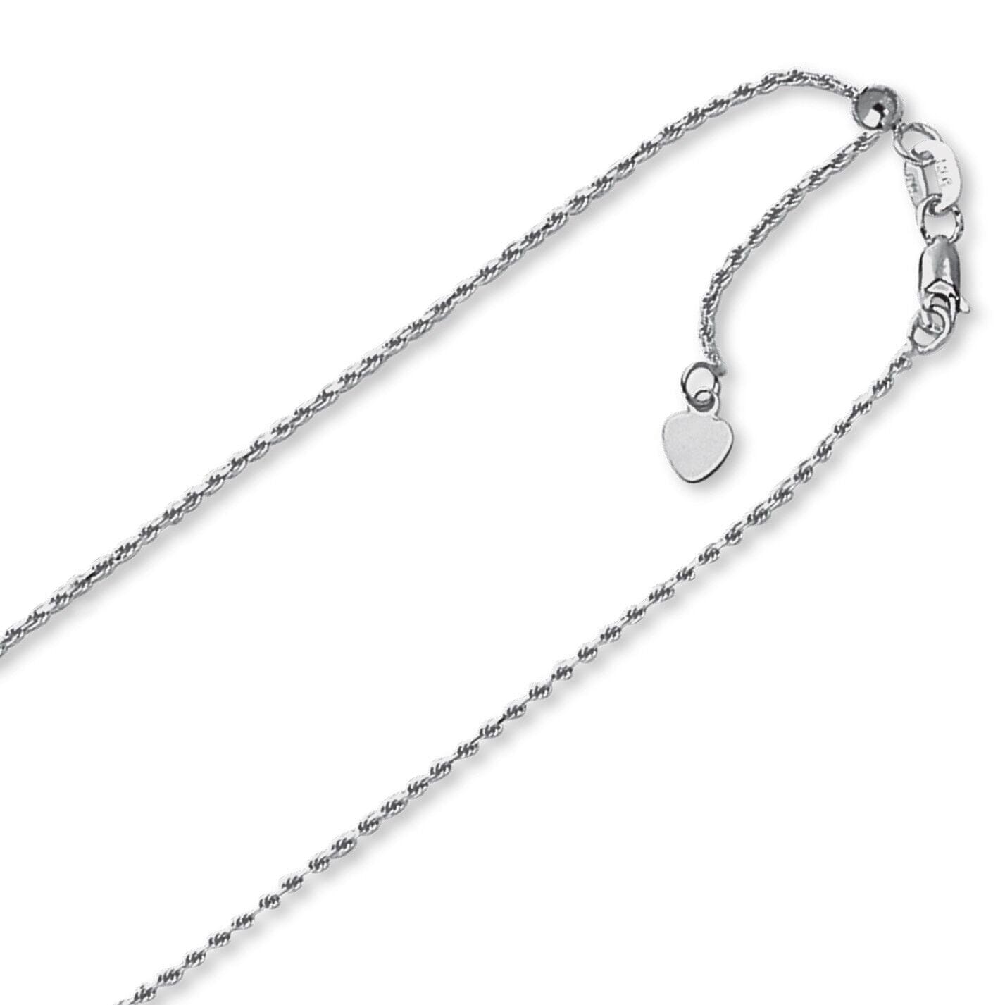 Beautiful 14k White Gold Diamond Cut Rope Chain Cheap Sale Comfortable