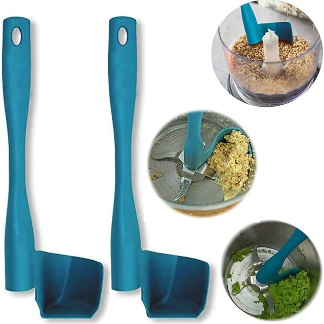 2-Pack: Rotary Scraper Rotating Spatula Scooping Portioning Food Processor Shipping Outlet Store Online