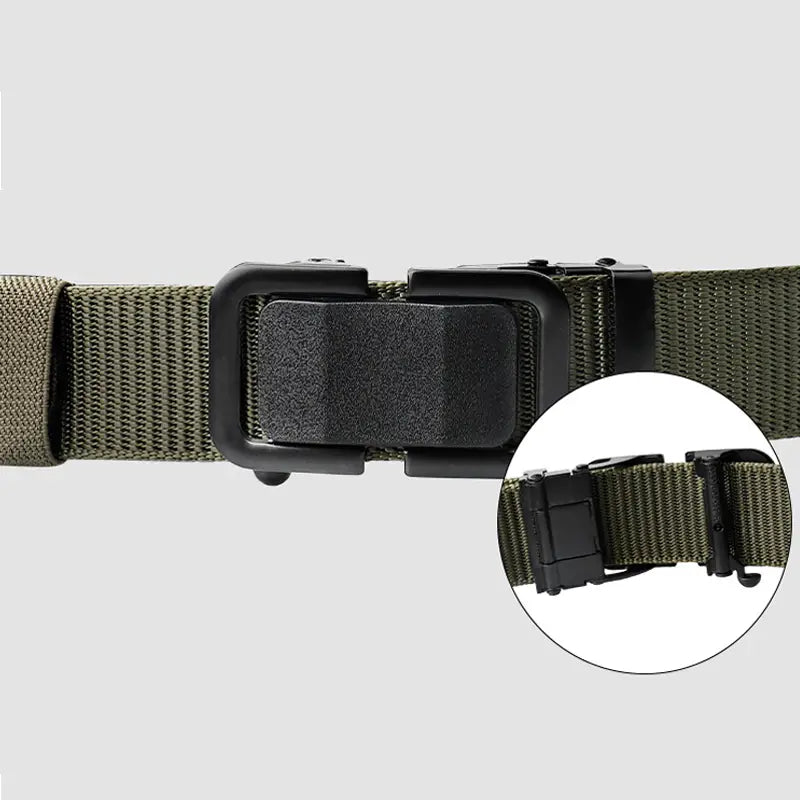 Men's Automatic Metal Buckle Nylon Canvas Webbing Belt Clearance Online Official Site