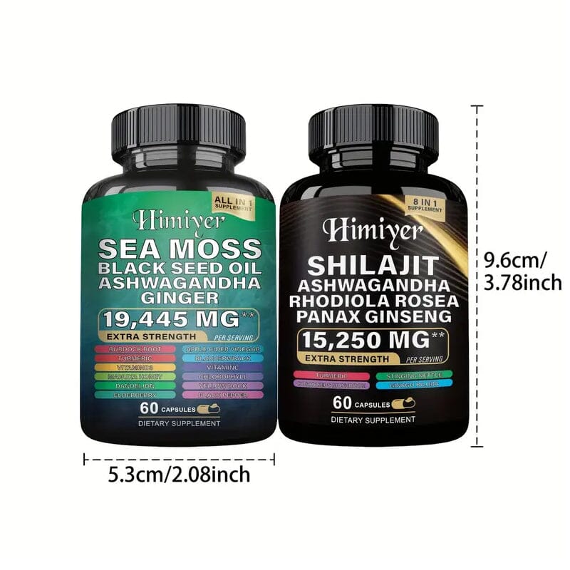 2-Pack: Shilajit + Sea Moss High Potency Vitality Combo Cheap Pice Store