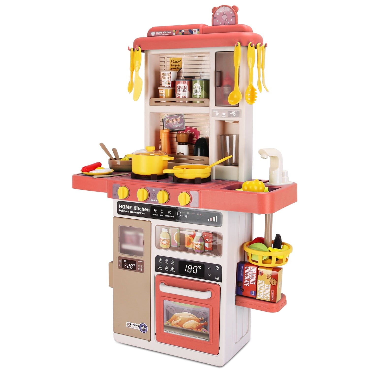 Kids Kitchen Play Set Interactive Pretend Kitchen Toys Cookware Pictures Online