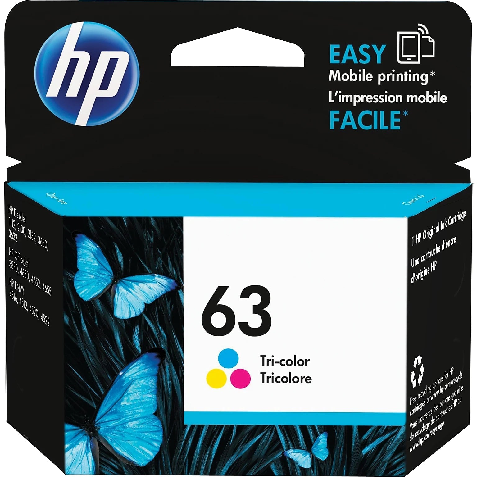 HP 63 Original Ink Cartridge F6U61AN F6U62AN Geniue Stockist Online