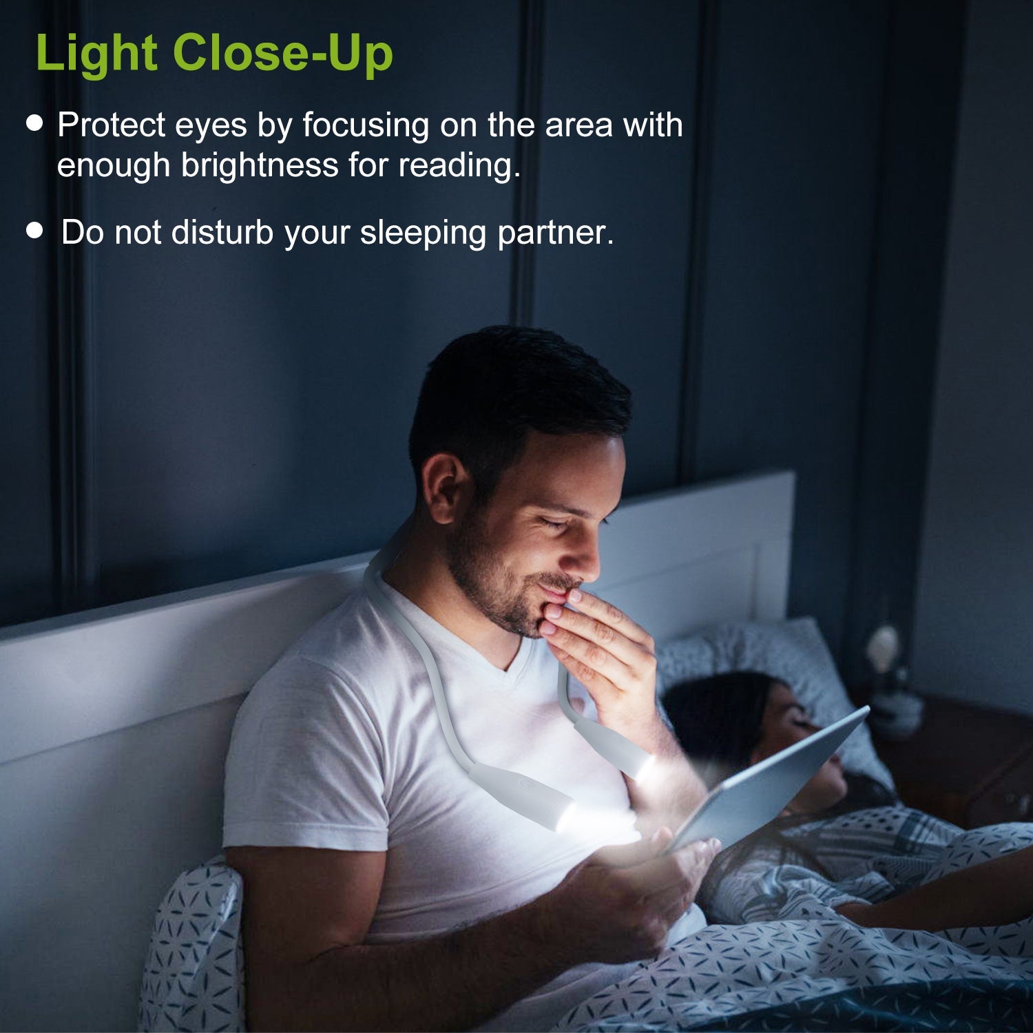 Neck Reading Light Rechargeable Book Bed Lamp Cheap Good Selling