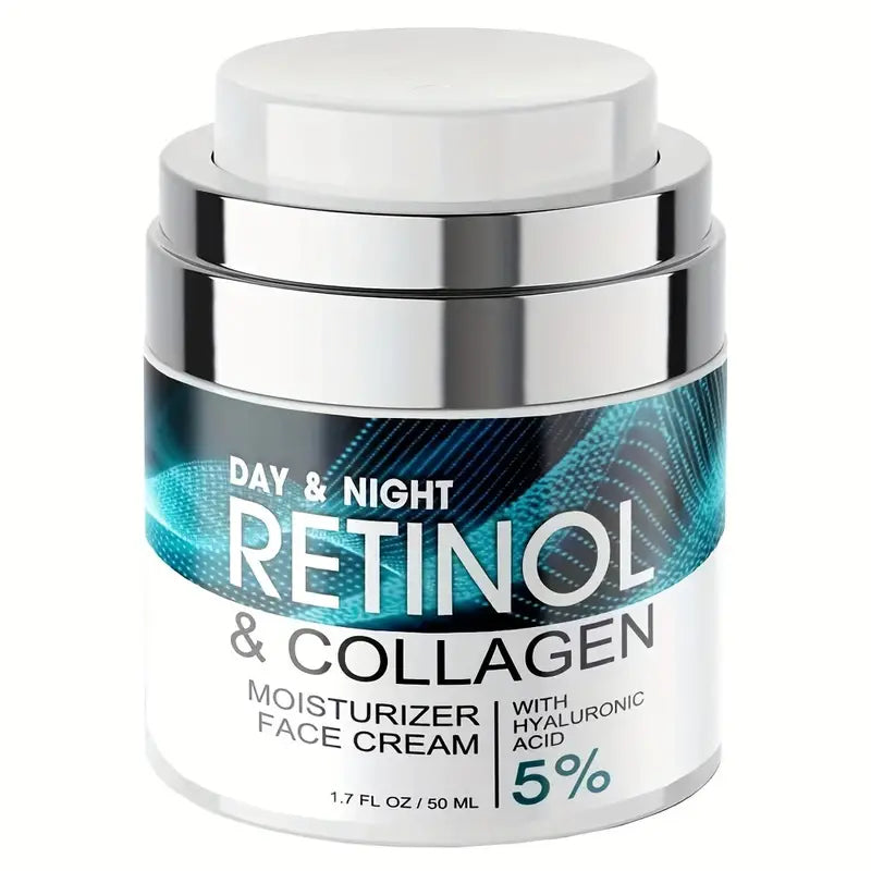 Retinol Moisturizing Cream With Collagen, Hyaluronic Acid, Vitamin C+E, Soothes Dry Skin Cheap Sale Sale