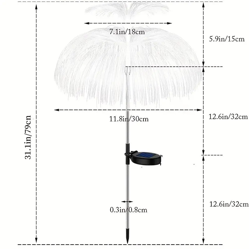 2-Pack: Waterproof Solar Jellyfish Fiber Optic Light For Sale Official Site