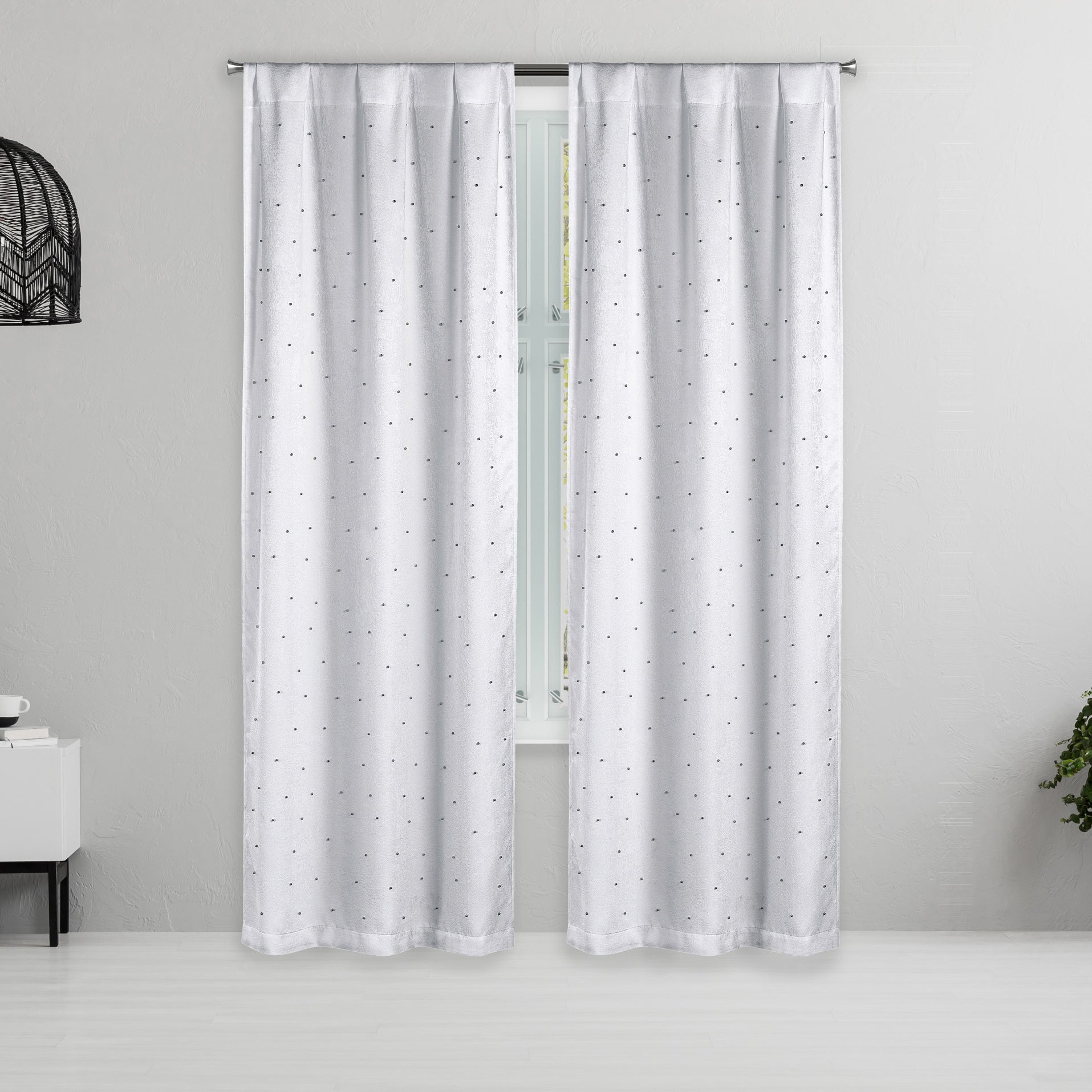 Set of 2: Pearl Detailing Design Blackout Window Curtain Pair Panel Buy Cheap Countdown Package