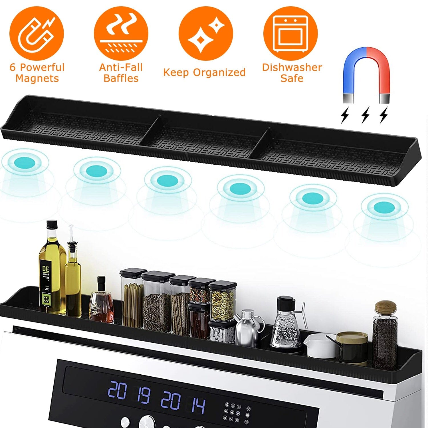 Magnetic Stove Top Shelf Silicone Non-Slip Organizer Buy Cheap Inexpensive