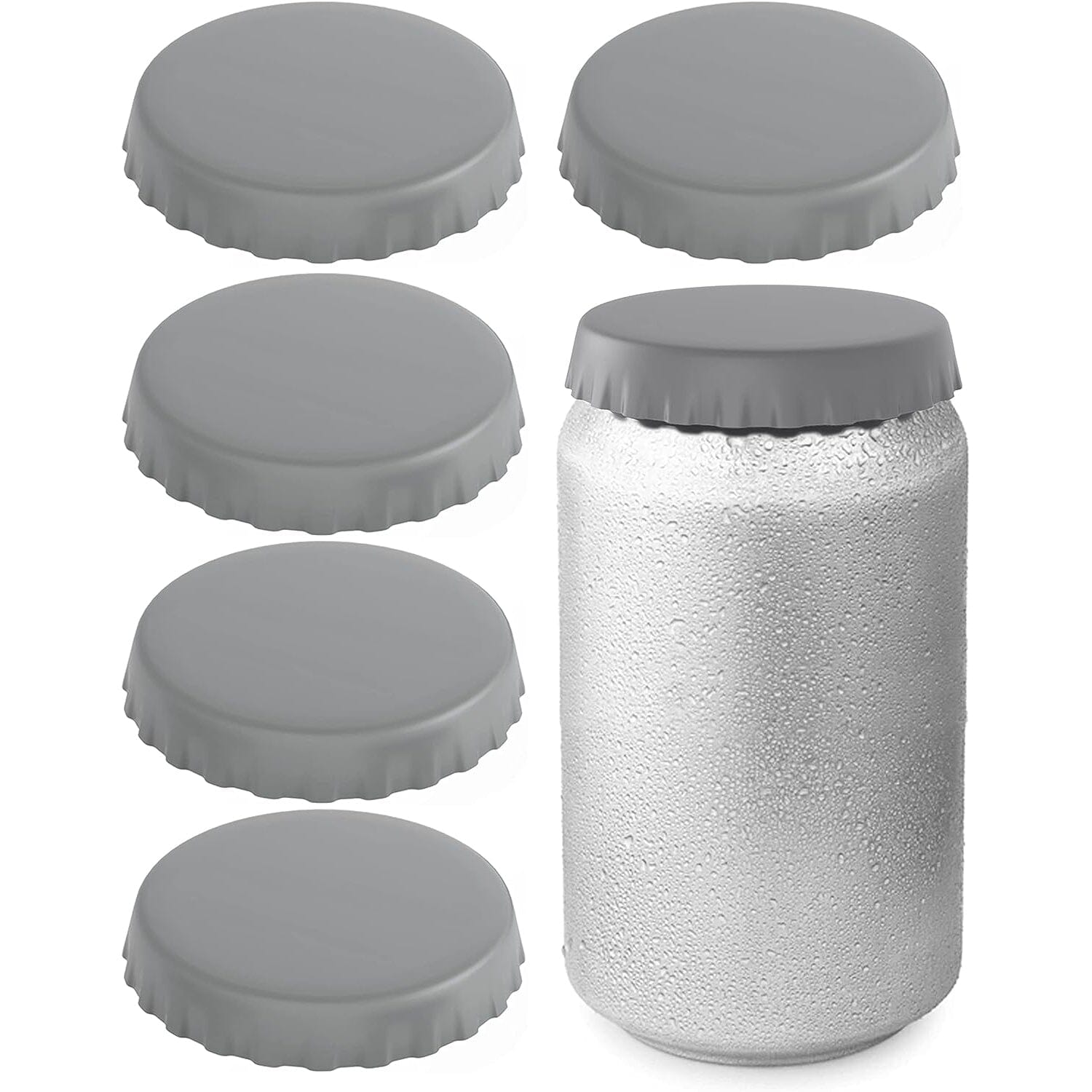 6-Pack: Silicone Can Lids Fits Standard Soda Cans Outlet Popular