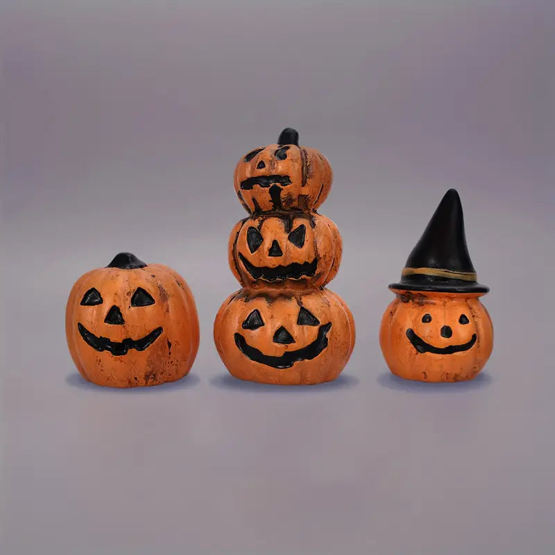 3-Piece: Halloween Pumpkin Decorations Deals