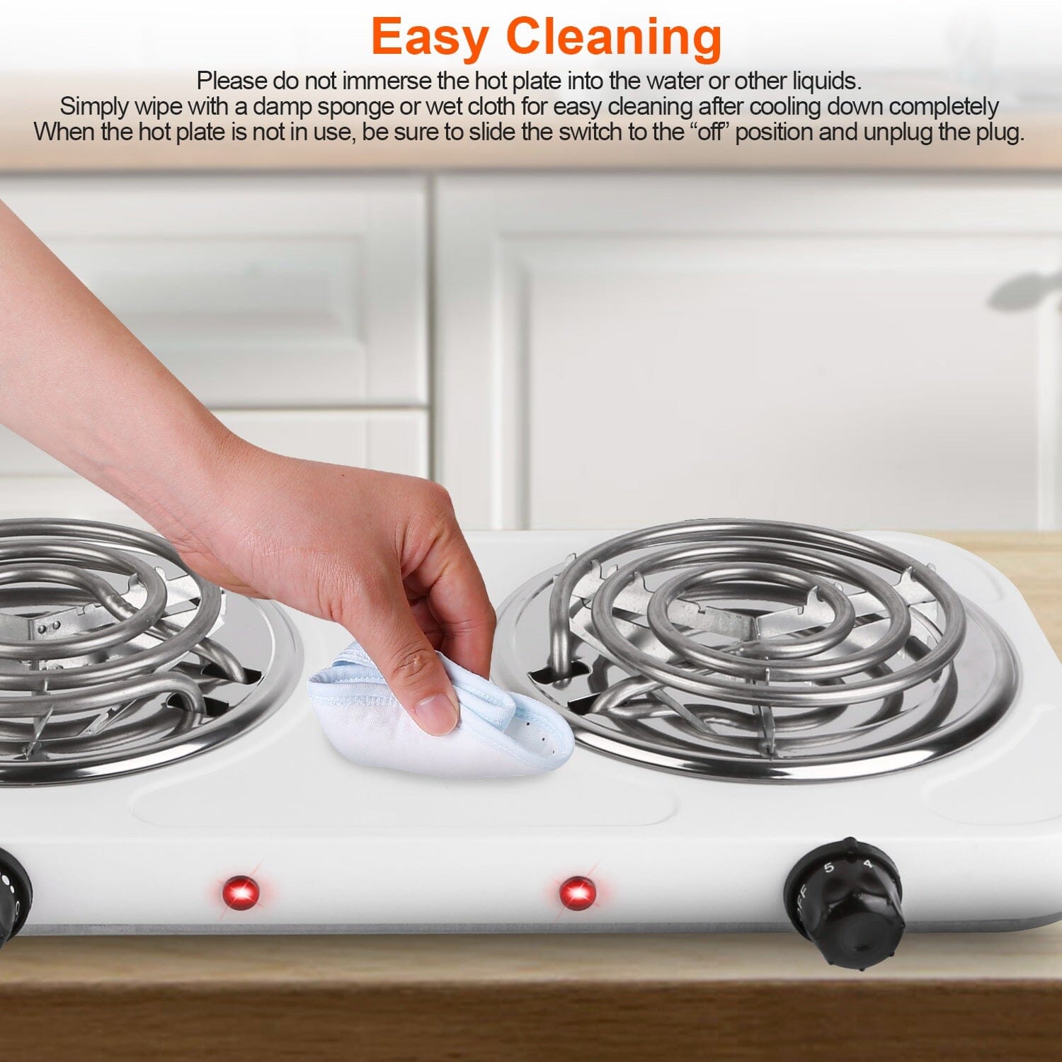 Portable Coil Heating Hot Plate Stove Countertop Manchester Great Sale Online