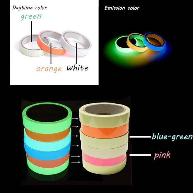 6-Pack: UV Gaffer Fluorescent Party Tape Blacklight Reactive Glow In The Dark Tape Sale Recommend