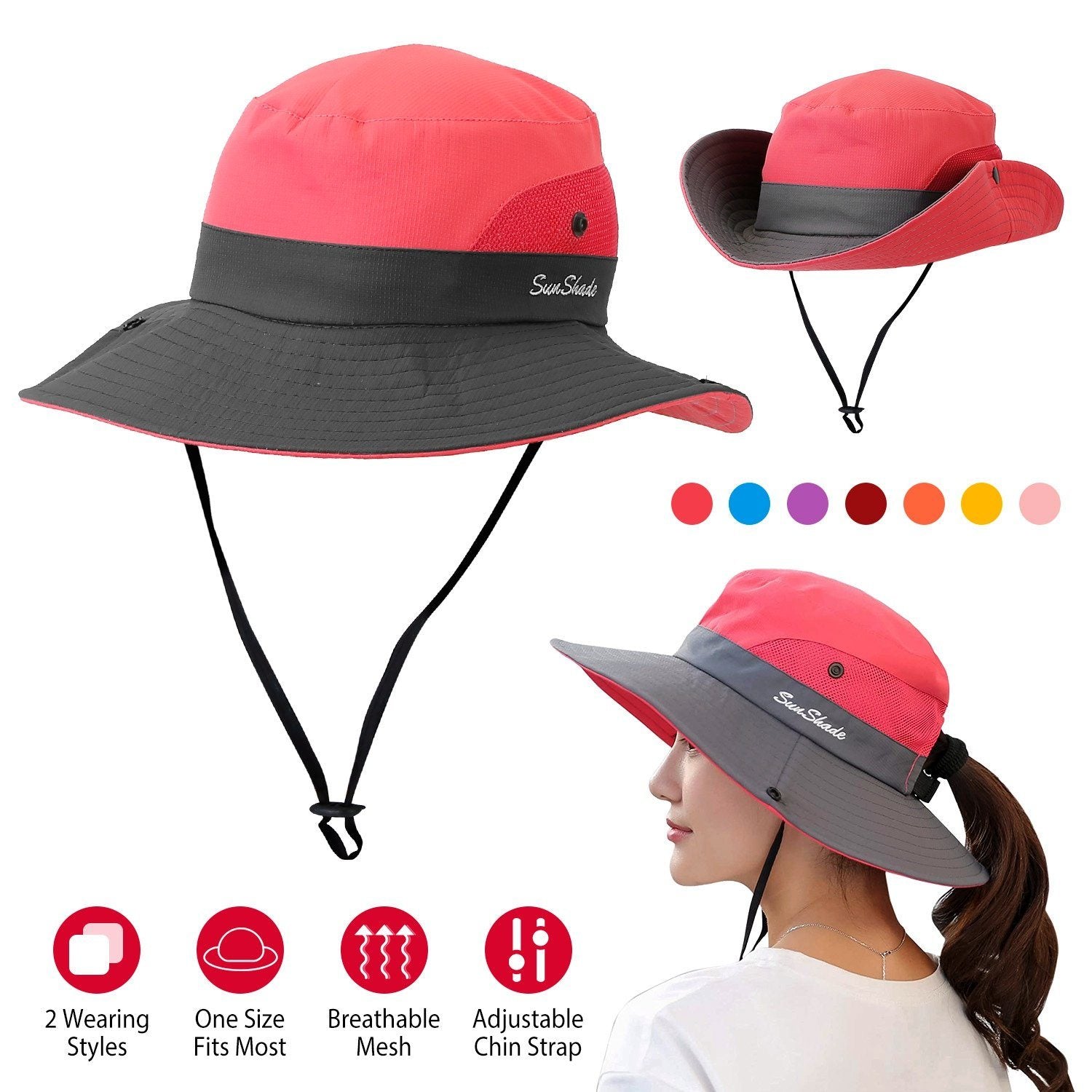 Women Summer Sun Bucket Hats Foldable Supply Online