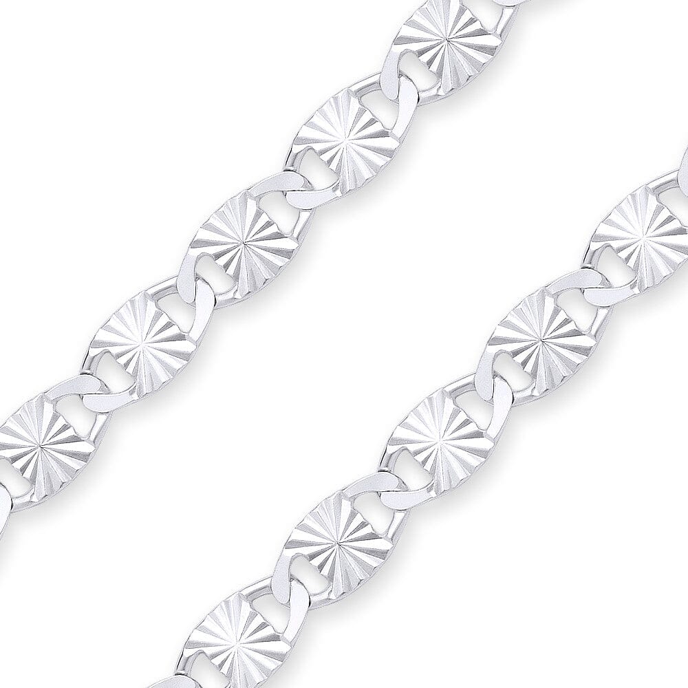 Solid Real 925 Sterling Silver Italian Valentino Star Chain Solid 2.3mm Store Sale