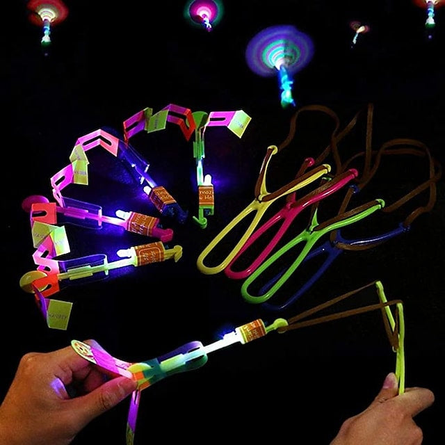 10-Piece: Amazing Led Light Arrow Rocket Helicopter Flying Toy Popular Cheap Online