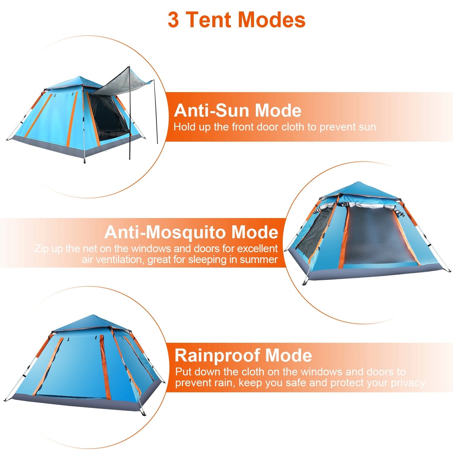 4-5 Person Camping Tent Outdoor Foldable Waterproof Tent Many Kinds Of Cheap Pice