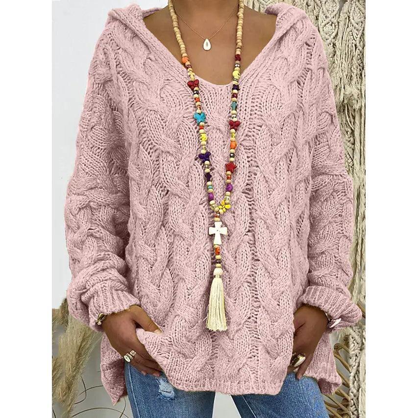 Women's Sweater Oversized Pullover Jumper Knitted Solid Color Buy Cheap Manchester Great Sale