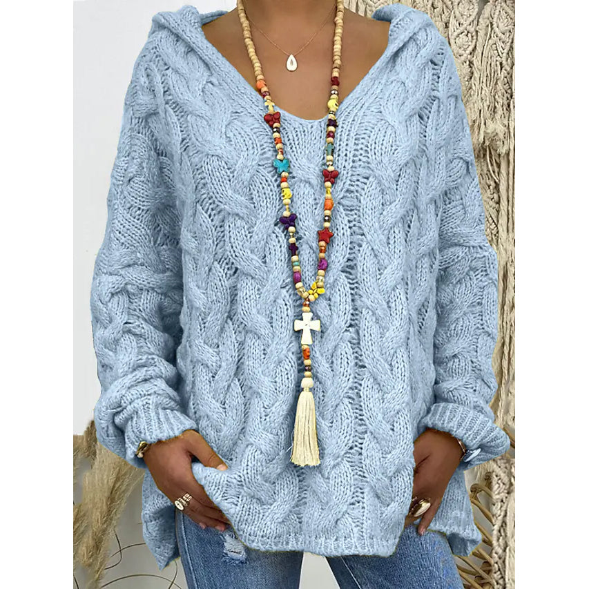 Women's Sweater Oversized Pullover Jumper Knitted Solid Color Buy Cheap Manchester Great Sale