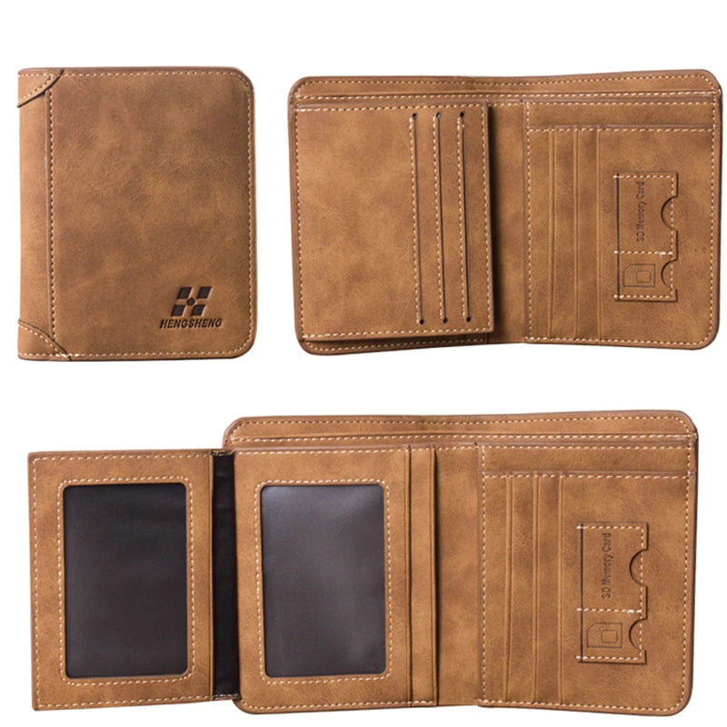 Retro Leather Card Holder for Men Cheap Shop