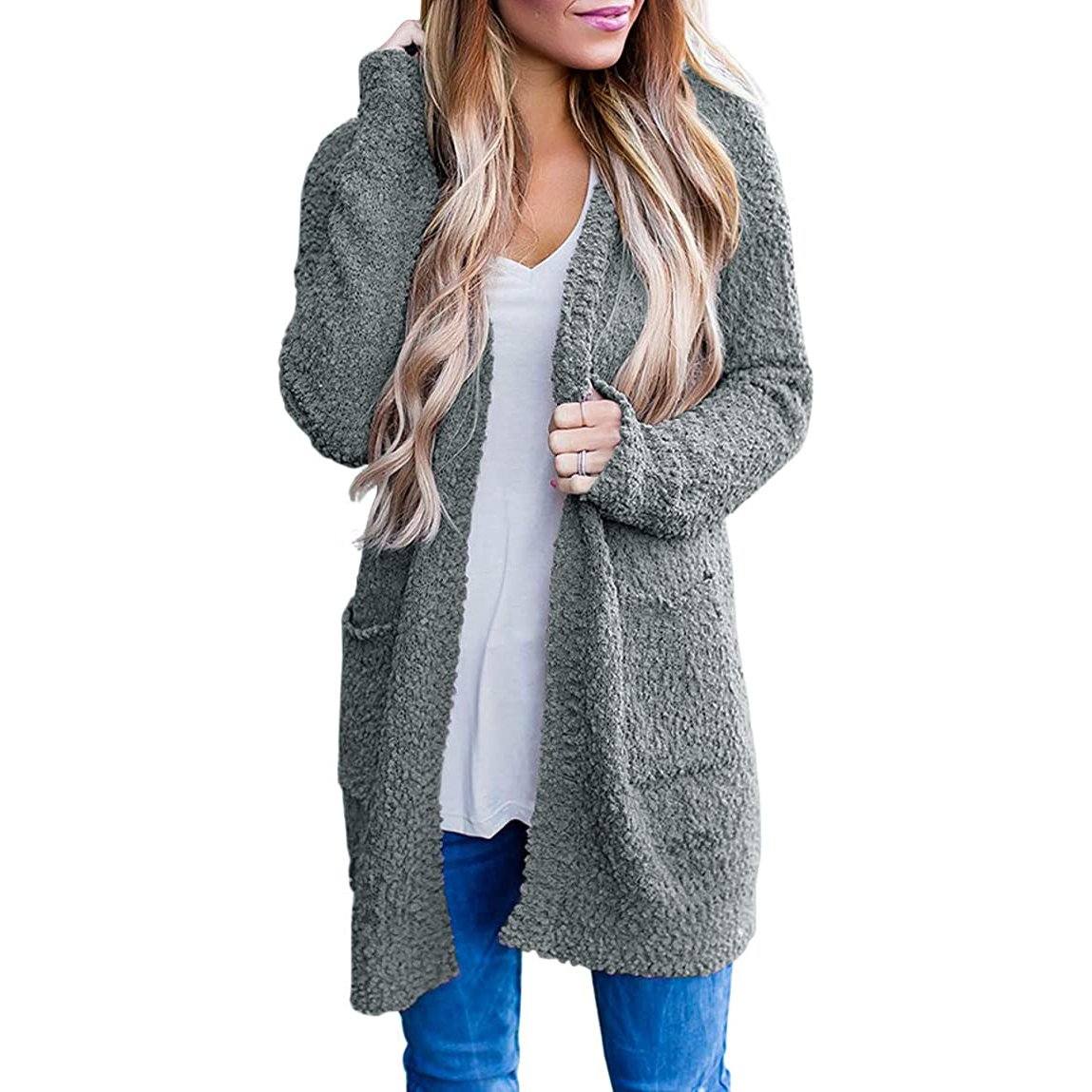 Women's Long Sleeve Soft Chunky Knit Sweater Coat Collections For Sale