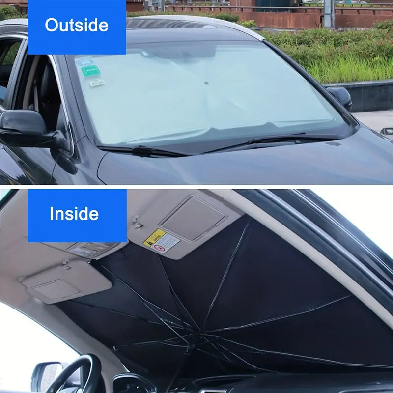 Car Windshield Sun Shade UV Rays and Heat Sun Visor Protector Foldable Reflector Umbrella Genuine Cheap Pice