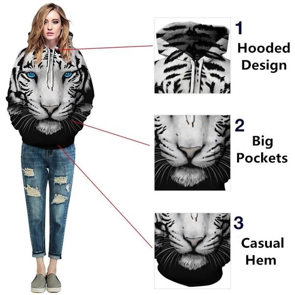 3D Tiger Print Unisex Sweatshirts 100% Guaranteed