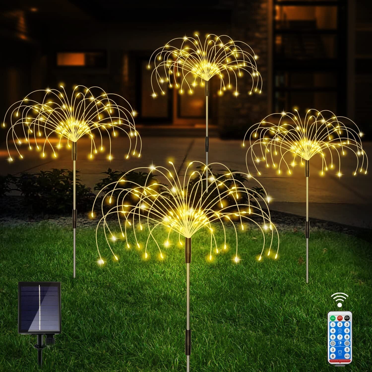 4-Pack: Solar Lights Outdoor, Warm White Garden Lights In China Sale Online