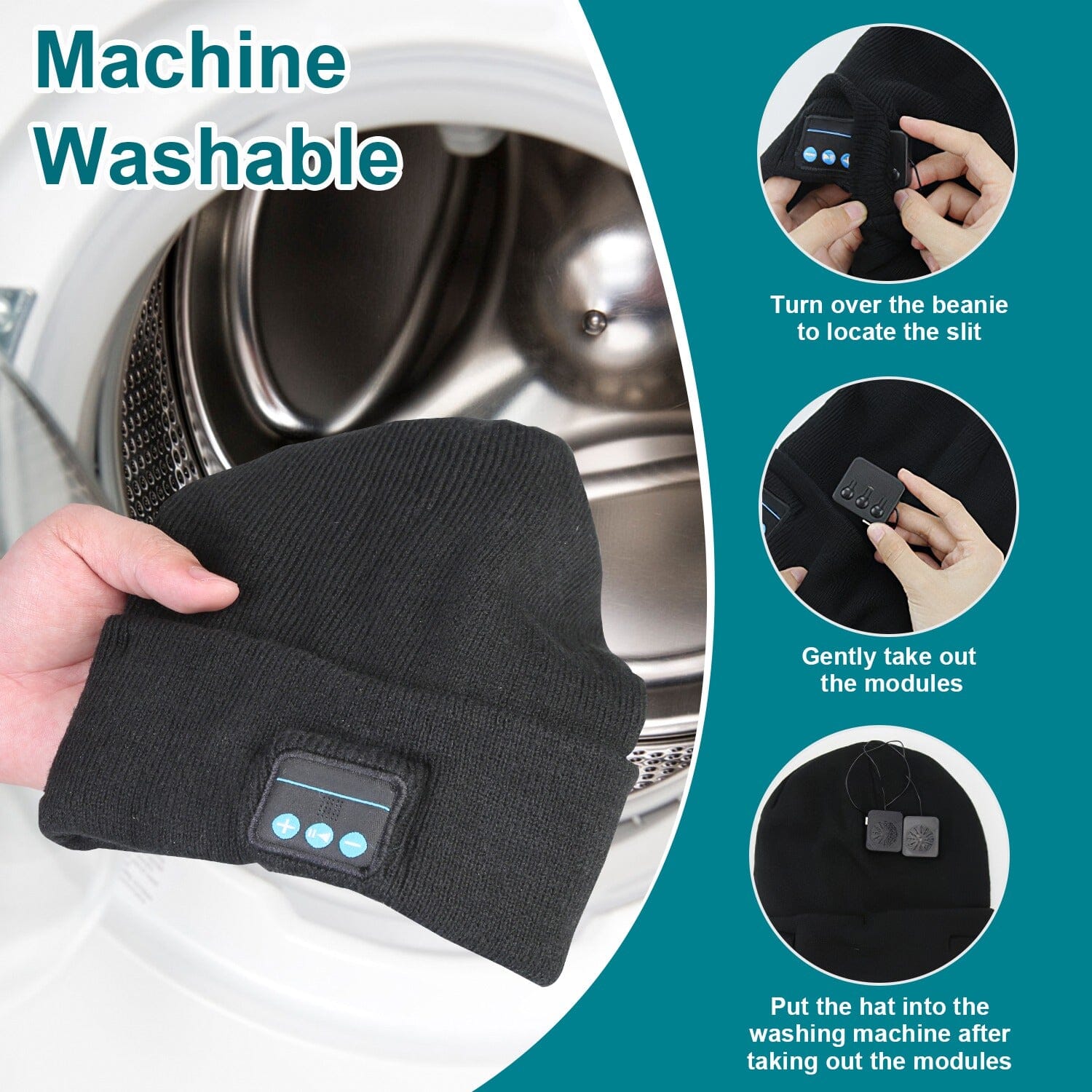 5.0 Wireless Beanie Hat with 3 Lighting Modes On Hot Sale