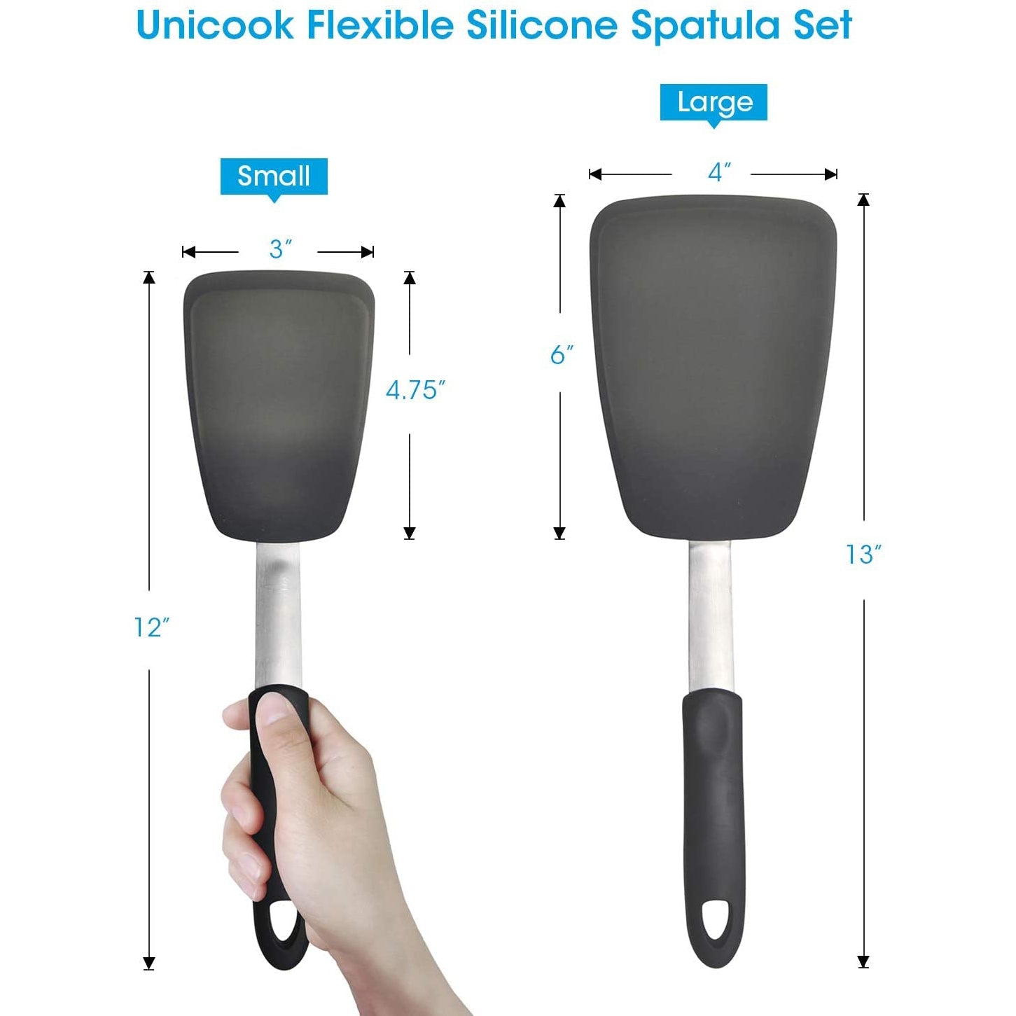 2-Pack: Unicook Flexible Silicone Spatula Buy