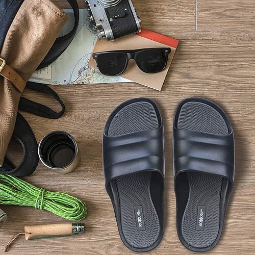 Roxoni Men's Beach Rubber Sandals Online Online Original