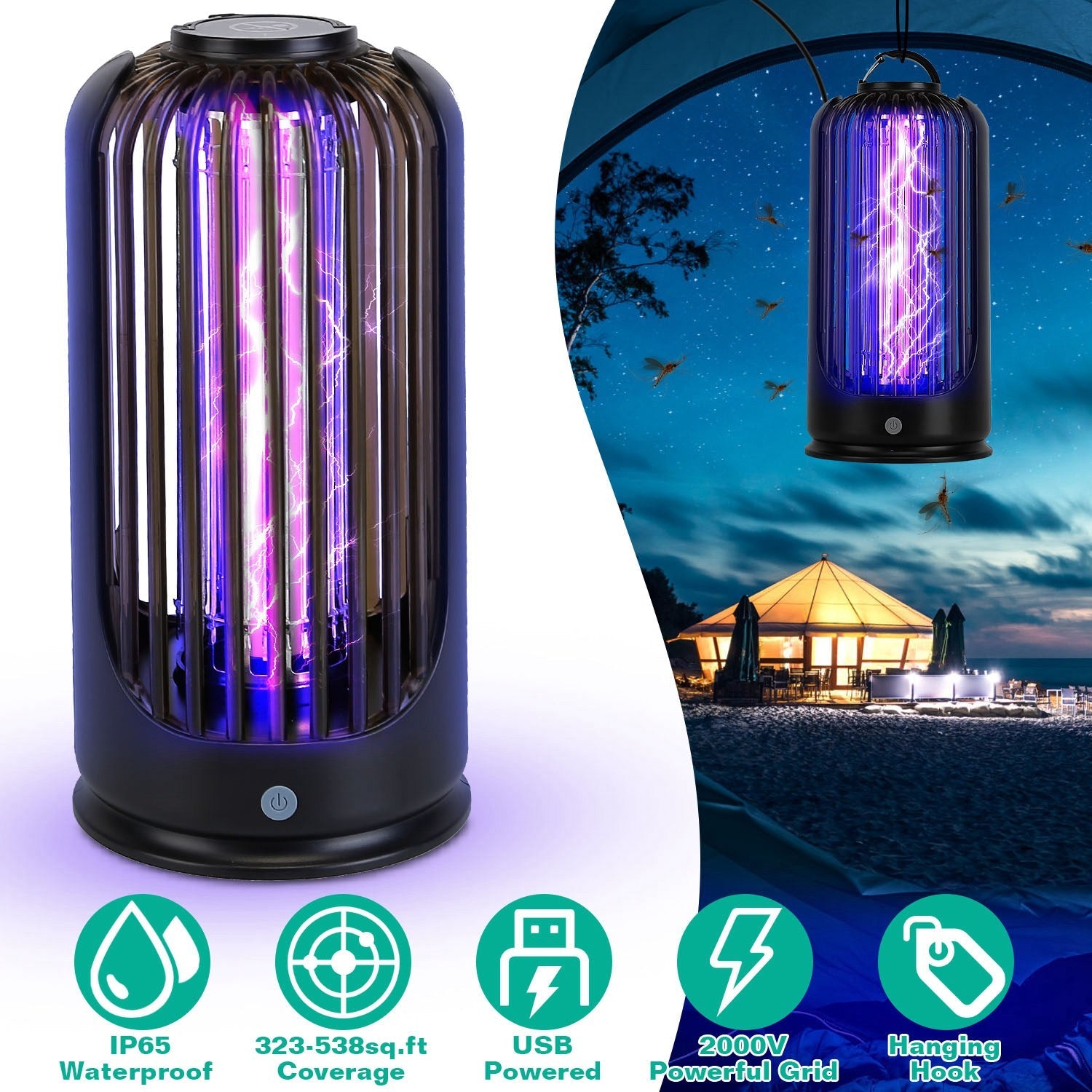 Mosquito Killer Lamp 2000V High Powered Pest Control Cheap Sale With Paypal