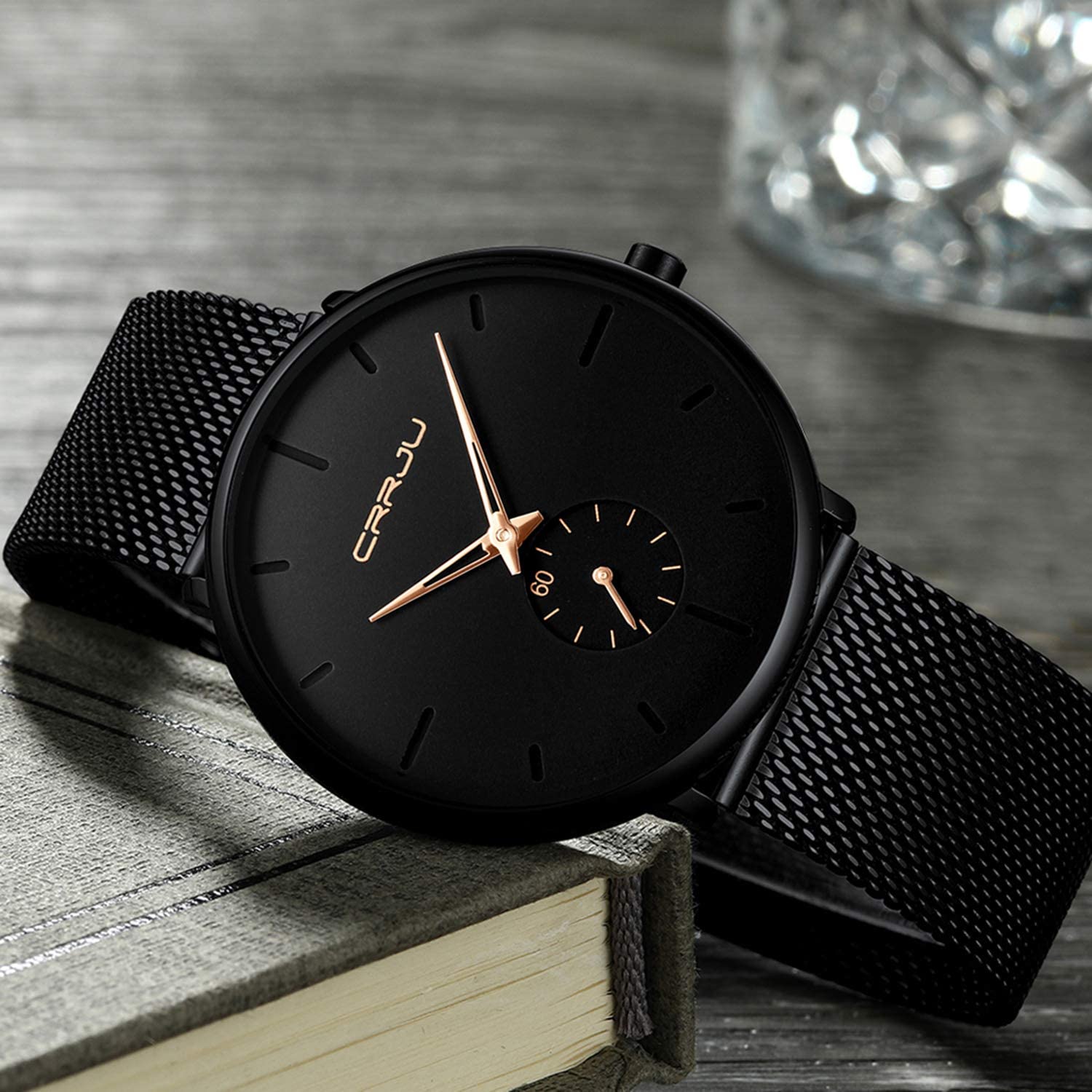 Men's Ultra-Thin Minimalist Waterproof Fashion Wrist Watch Cheap Sale Manchester