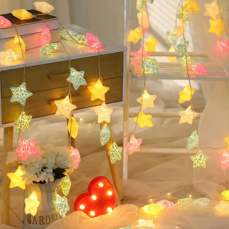 10-Light Crack Star String Lights Outlet Online Shop