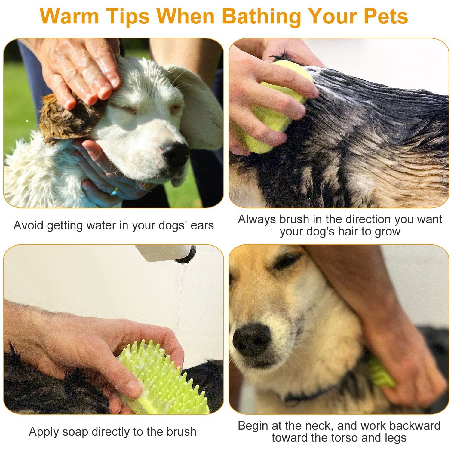 Dog Bath Brush Anti-Skid Pet Grooming Shower Silicone Massage Comb Cheap Extremely