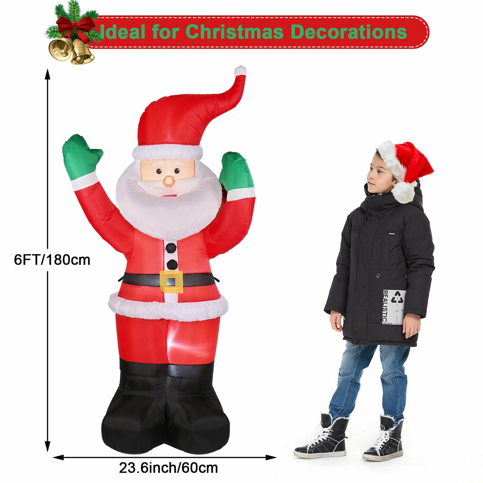 6 Ft. Santa Claus Inflatable Outdoor Decoration Wholesale Pice For Sale