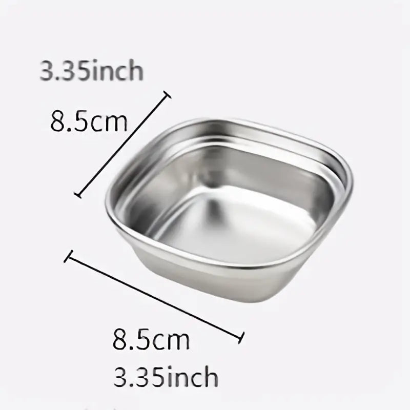 4-Piece Set: Stainless Steel Sauce Dish Discount Big Sale