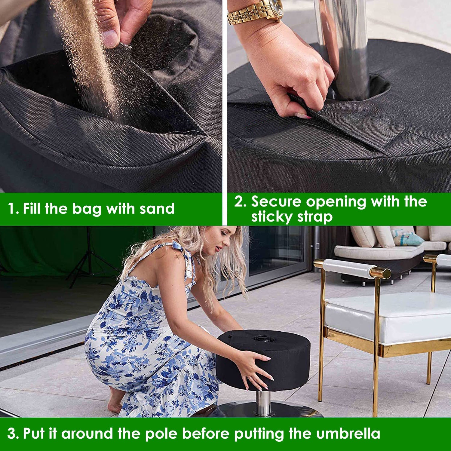 15” Patio Umbrella Base Weight Bag Cheap Sale Websites