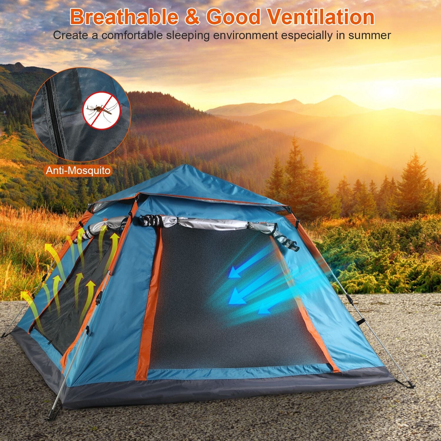 4-5 Person Camping Tent Outdoor Foldable Waterproof Tent Many Kinds Of Cheap Pice